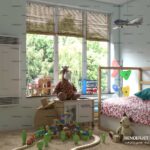 Rendering Products In The Architecture Space By RENDERJET Kid Room