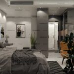 Renderjet Dot Com Design By Javad Mozaffari MINA Boulevard Interor Design Bed Room Master 03 1024x679